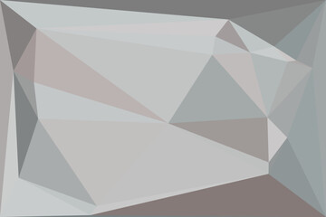 Modern polygonal abstraction with subtle grey and beige facets creating a stylish low-poly background texture