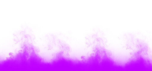 Obraz premium Purple smoke isolated on transparent background, creating a dreamy and ethereal atmosphere, perfect for adding a touch of mystery and intrigue to your designs
