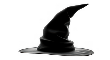 Mystical wizard or witch hat for halloween and fantasy themes
