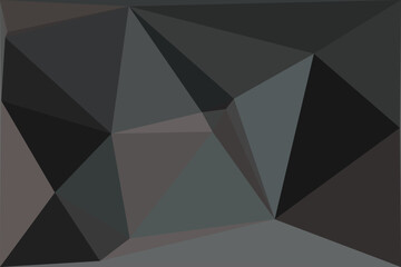 Geometric abstract background with a faceted low-poly design, featuring dark and muted polygonal shapes for a modern graphic backdrop