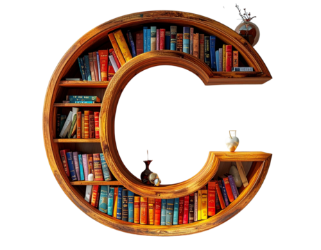  Creative Alphabet Furniture Design, Transparent Background.