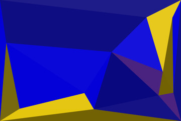 Modern Abstract Background Graphic Featuring Bold Blue and Yellow Geometric Shapes for Contemporary Digital Art and Dynamic Visuals