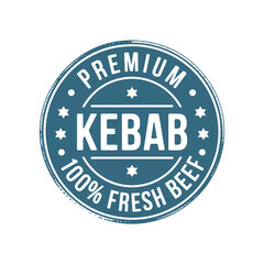 Premium kebab 100 percent fresh beef seal