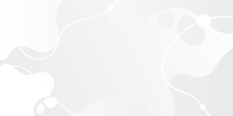 Smooth Organic Shapes and Waves Dynamic Wavy Lines. White Gradient Abstract Background