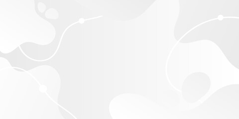 Smooth Organic Shapes and Waves Dynamic Wavy Lines. White Gradient Abstract Background