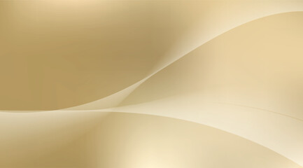 Flowing ribbons of light create a soft, elegant abstract background in shades of gold, beige, and cream, with gentle curves and gradients offering a calming visual texture
