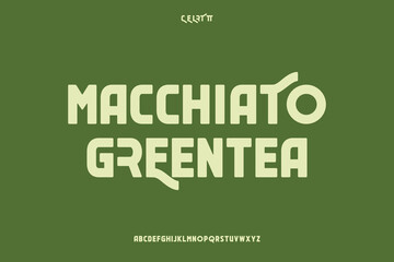 Display alphabet font vector design suitable for headline, poster, logo, magazine and many more