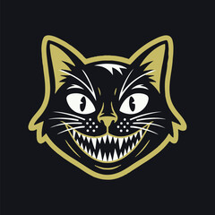 vector illustration of a cat. Cat head vector, illustration for print.