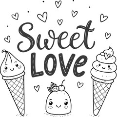 Ice cream logo clipart set. Colorful cone ice cream icon clip art in pictogram style vector illustration color pastel sweet dessert collection.	