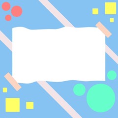 Memphis vector illustration of an abstract background