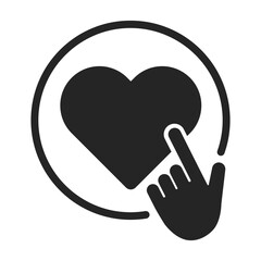 social media like flat icon