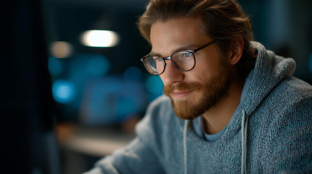 IT specialist coding on a device with network focus, tech innovation in system maintenance, coding culture in IT expertise, software solutions in network management, tech support ,