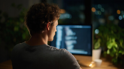 Programmers coding late with data streams, tech innovation in night work, coding culture in dedicated tech, software solutions in software development, late-night coding , World Co