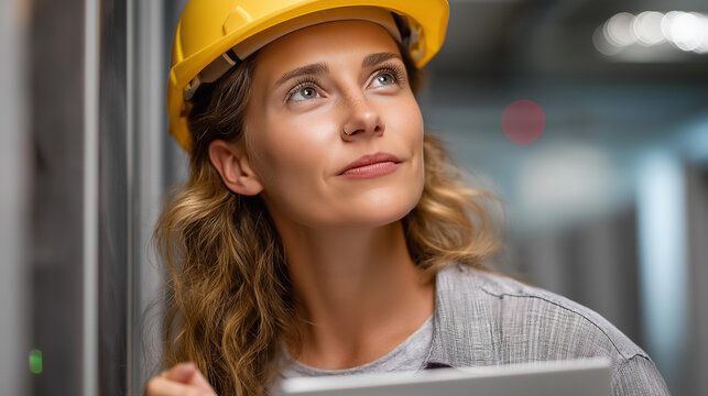 Female engineer brainstorming in a server room, tech innovation in cybersecurity, coding culture in data backup, software solutions in digital hardware, tech security , World Codin - Powered by Adobe