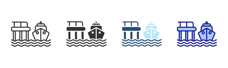 Dock Icon Set. Designed In Multi Style © Ponisih