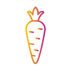 Carrot icon for web and graphic design
