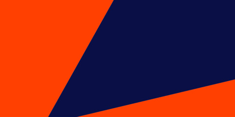 Abstract Geometric Orange and Navy Blue Illustration Vector Background. Dynamic modern background featuring a sharp, triangular composition in bright orange and deep navy blue.