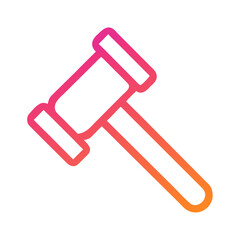 Fototapeta premium Gavel icon for web and graphic design