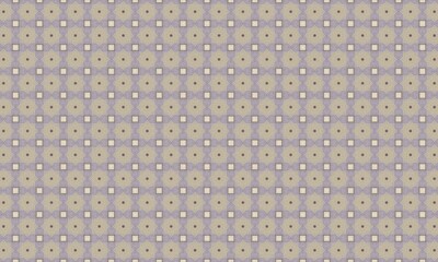 Seamless geometric pattern background for fabric design or wallpaper with square and circle elements