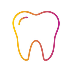 Tooth icon for web and graphic design
