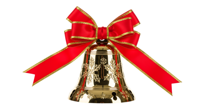 Red ribbon ball bow on white background isolated