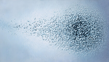 Sparkling microbubbles disperse in cool, refreshing liquid creating a dynamic, bubbly abstract background for science or beverage concepts