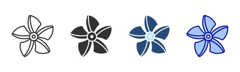 Propeller Icon Set. Designed In Multi Style © Ponisih