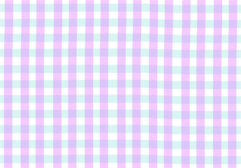 水彩　背景素材　ギンガムチェック　壁紙　ブルー　パープル　ラベンダー　ミント