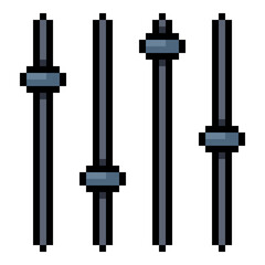 Vector Pixel Art Icon Sound Controllers