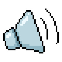 Vector Pixel Art Icon Sound On