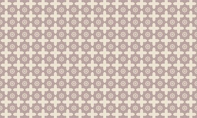 Seamless pattern design beige and brown geometric tile background for textile and wallpaper design