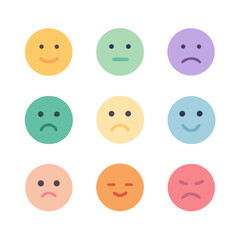 set of expression face