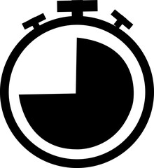 Stopwatch vector icons, hourglass symbols, timer design, countdown graphics, speed concept, time passing, clock silhouette, urgency sign, deadline icon, fast, isolated on transparent background