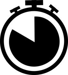 Stopwatch vector icons, hourglass symbols, timer design, countdown graphics, speed concept, time passing, clock silhouette, urgency sign, deadline icon, fast, isolated on transparent background