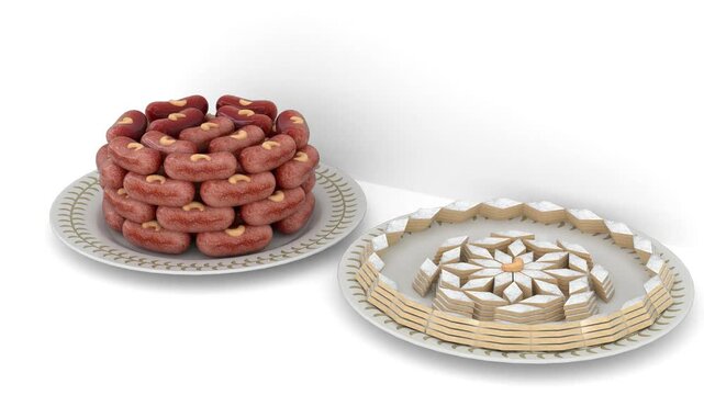 Gulab Jamun and Kaju Katli