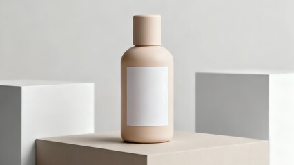 Modern minimalist Skincare Bottle Mockup