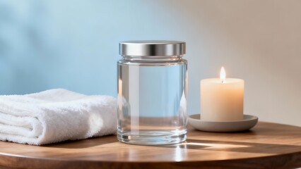 Modern minimalist Skincare Bottle Mockup