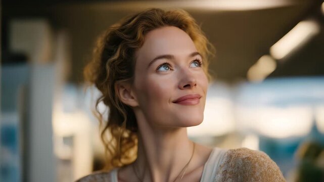 Researcher visualizing alternative protein lifecycle analytics, emotion of satisfaction visible, representing eco-friendly biotechnology, AI, and food system innovation. cinematic color correction,