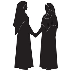 Empowering Muslim women connect, fostering understanding and unity, embracing diversity with elegant simplicity, perfect for inclusive global outreach