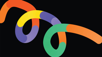 Curve line art background