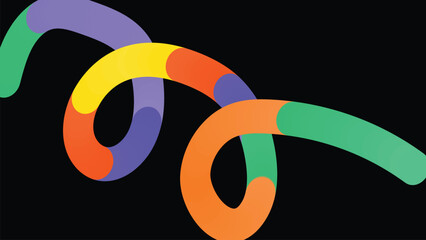 Curve line art background