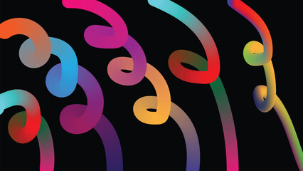 Curve line art background