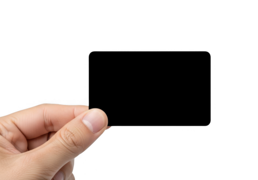 Hand gesture isolated on transparent background