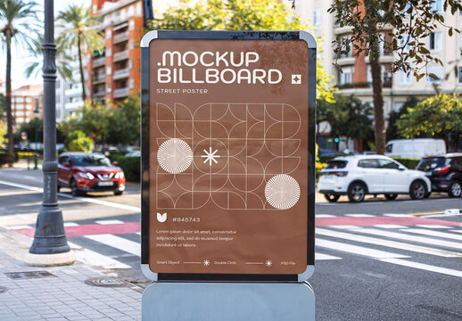 Vertical Street Poster Mockup