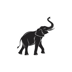 Majestic Elephant Silhouette Design