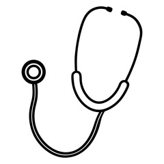 stethoscope isolated on white background