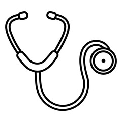 stethoscope isolated on white