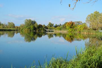 View of the mill street in Quinto di Treviso, Veneto, Italy