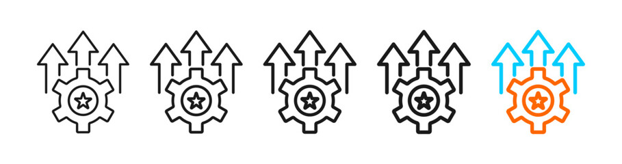 improvement icon set multiple style collection	
