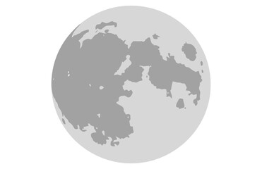 moon flat design